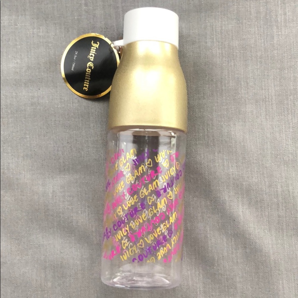 ✨GOLD JUICY COUTURE Plastic water bottle